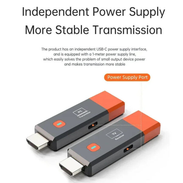 Wireless HDMI Video Transmitter and Receiver Extender kit Stick Dongle Adapter For PC Camera Laptop To Projector Monitor TV