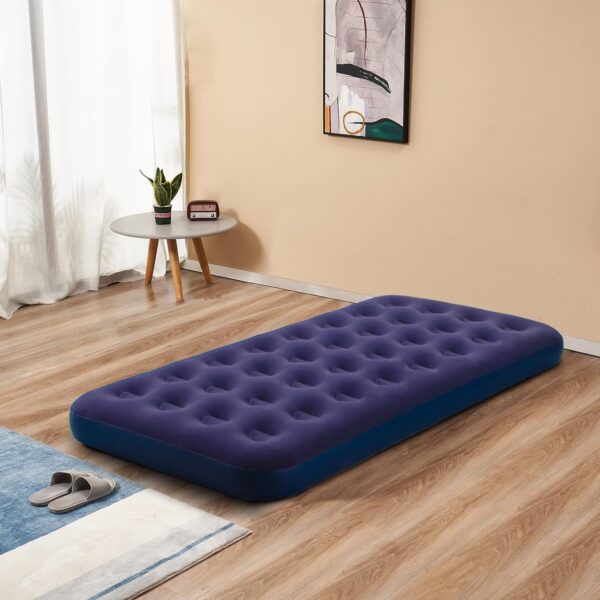 6d6c9fa86a330fae Twin Size Air Mattress Inflatable Bed for Camping & Home, Blow Up Sleeping Pad