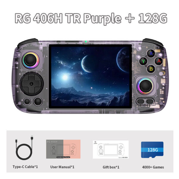 6d6fd1c046d91c50 ANBERNIC RG406H RG 406H Handheld Game Console 4inch IPS Multi-touch Screen Retro Video Games Players Support 5G WIFI FOTA Update