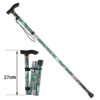 6d93d0607581deb6 Hiking Camping Mountaineering Printing Walking Stick Telescopic Baton Trekking Poles Folding Cane Crutches Pole Unisex