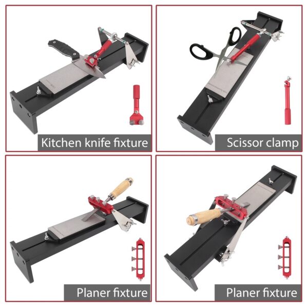6d9653dab1f6a3b5 1Set Knife Sharpening Frame For Scissors Planer Chisel Professional Fixed Angle Sharpener Whetstone Grinder Sharpening Tools