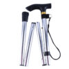 6da4d72e641955c1 Hiking Camping Mountaineering Walking Stick Telescopic Baton Trekking Poles Folding Cane Crutches Pole Unisex