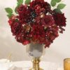 6dab65aac628df4a Floweroyal Artificial Flowers Combo Dusty Blue Flowers Mix Silk Flowers Dahlia Roses with Stems for DIY Wedding Bridal Bouquets, Baby Shower, Floral Arrangement, Table Centerpieces, Home Decorations.