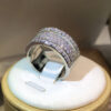 6dc7c49502a762b9 Sterling sier Eternity Three Rows ring Diamond cz Engagement Wedding Rings for women Men Finger Party Jewelry Wholesale