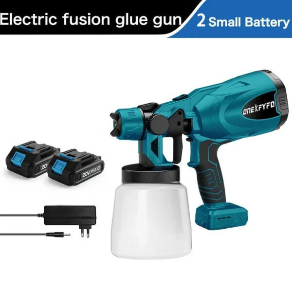 800ML Electric Spray Gun Cordless Paint Sprayer Auto Furniture Steel Coating Airbrush Compatible For Makita 18V Battery