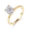 6de416a43dcdf5f0 Vinregem Crushed Ice Cut 6*8 MM Lab Sapphire Gemstone 18K Gold Plated 925 Sterling Silver Engagement Ring for Women Jewelry Gift