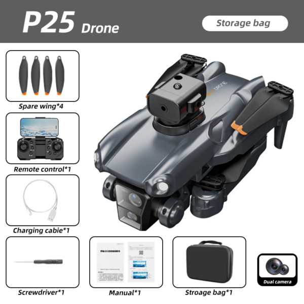 6deb6c60ad7de750 KBDFA P25 Drone 4K 8K HD Camera Aerial Photography Foldable RC Quadcopter Obstacle Avoidance Mini UAV Remote Control Toys