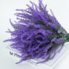 6e01bd1a8825a397 Ouddy Decor 24 Bundles Artificial Lavender Flowers Fake Plastic Purple Flowers Outside UV Resistant for Home Wedding Kitchen Garden Patio Window Box Centerpieces Indoor Outdoor Decor (Gray Purple)