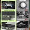 Saker 2 Burner Propane Camping Stove with Grill: Foldable Portable Camp Stove with Carry Bag - Adjustable Burners Camping Grill for BBQ Tailgating Gear - Backpacking Outdoor Cooking
