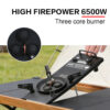 6e0db26e22c60f89 Pandatour Camping IGT Gas Stove Easy Equiped 0.5-Unit Portable Hiking Stove High Effi Ciency 6500W High Firepower Burner