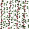 BLEUM CADE 12Pcs 98.4Ft Flower Garland Artificial Rose Vines for Bedroom, Cute Fake Hanging Flower Vines Floral Garland Decorations for Wedding Party Wall Room Decor Aesthetic