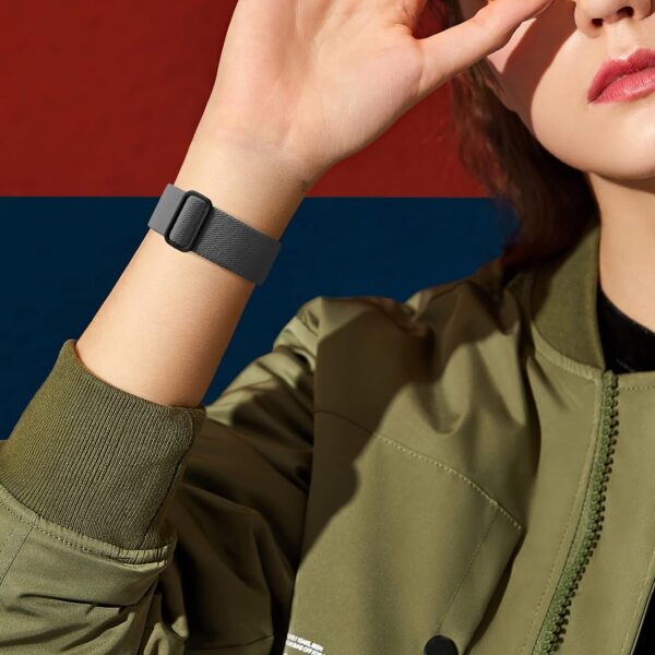 6e27263e7a16840a DaQin 3 Pack Elastic Bands Compatible with Apple Watch Band 45mm 44mm 49mm 42mm 41mm 40mm 38mm Women Men, Soft Nylon Solo Loop Straps for Apple Watch SE iWatch Series 9/8/7/6/5/4/3/2/1/Ultra/Ultra 2