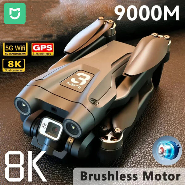6e2e59bf967cfb8f MIJIA Z908Max Drone 8K 5G GPS Professional HD Aerial Photography Dual-Camera Omnidirectional Obstacle Avoidance Quadrotor