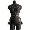 Women Sexy Bondage Harness Set Leather Lingerie Fetish Couple Underwear Thigh Garter Stocking Women's Harness Bra Sword belt