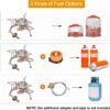 Portable Camping Gas Stove with Piezo Ignition 3500W Outdoor Camping Stove Backpacking Burner Windproof Fishing Stove for BBQ Hiking Picnic Camping Cooking Stoves with Carrying Case Adapters Converter