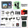 6e3906c97faede4f 5K 4K60FPS Action Camera Dual IPS Touch LCD EIS 170° DVR 30M Waterproof 5X Zoom Sport Camera With Wireless Mic & Pre Recording