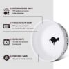 Y YHY Cat Bowls Elevated, Ceramic, 12 Ounces, Reduce Neck Burden, Anti Vomiting, Dishwasher Safe