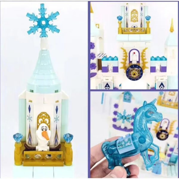 6e3e0193bea82b86 Frozen Princess Snow Castle Building Blocks Sets Movies Educational Assembled Toys DIY Gifts For Girls