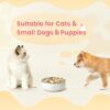 6e499d643f11508d Pawaii Small Dog Bowls, 12oz Food Water Bowl Designed for Puppies and Cats with Non-Slip Rubber Base, Upgraded Metal Insulated, Double Stainless Steel Bowls