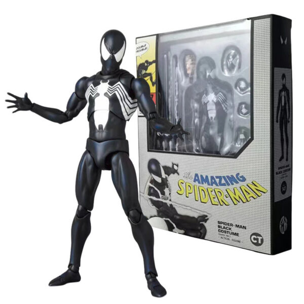 CT Legendso Spiderman 2099 Black Symbiote Tobey Action Figures Shf Venom The Amazing Spider-Man Anime Doll Model Kids Toys