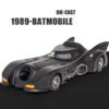 1:18 1989 Batmobile Die-cast Car with Batman Figure, Toys for Kids and Adults , Black
