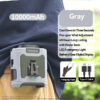 6e6efcddb71b16bd 10000mAh Portable Waist Fan Hanging Neck Strong Wind with Power Bank LED Lighting for Emergency Sports Outdoor Working