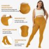 6e728c0840cf9099 MANZI Women's 2 Pairs Plus Size Control Top Tights Ultra-Soft Panty Hose