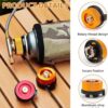 SANTUO 2Pcs Gas Adaptor Portable Gas Refill Adapter Stove Connector for Camping Stove and Camping Gas Butane Canister to Screw Gas Cartridge