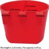 6e82ad528df285fc 20 Pack Cage Cups Birds Feeders Seed Bowl Chicken Feeding Watering Dish Rabbit Water Food Hanging Wire Cages Box 16oz Coop Cups for Pet Parrot Parakeet Gamefowl Poultry Pigeon (Large Red)