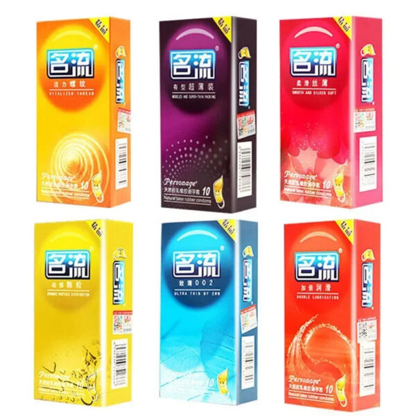 6e8554fdd32bf4c6 PERSONAGE 60PCS Condoms Ultra Thin Particle Spike Condom Spike Intimate Lubricated Adult Sex Product Contraception for Men