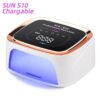 36LEDS Rechargeable UV LED Professional Cordless Gel Polish Drying Lamp For Manicure With Built-in Battery Nail Art