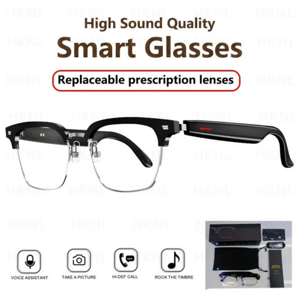 6e92da9118d37136 Hiwego Camera Smart Music Sunglasses Earphones Wireless Bluetooth Headset HIFI Sound Headphone Driving Glasses Hands-free Call