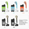 6e970f276858c3ee Camping Pump RV Outdoor Camp w/Full Screen Intelligent Digital Display Adjustable 6000mAh Shower Kit
