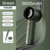 JISULIFE Mini Portable Hand Fan, 100 Wind Speeds, 5000mAh USB Battery Rechargeable, LED Digital Display, Travel,Camping,Outdoor
