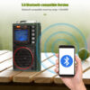 Retekess TR111 Portable Radios AM FM Mini Ham Shortwave Emergency Amateur Radio Multiband SW VHF WB Alarm Clock