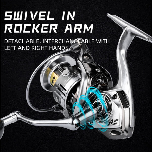 6ead0961c85e4376 BEARKING brand New arrival Saltwater Fishing Reel Spinning 1000-6000 9+1BB 5.2:1 Max Drag 10-20KG Water-Proof Reels