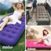 6eb02382b46bde25 Foldable Inflatable air Mattress, Suitable for Indoor and Outdoor air Mattress, Thickened Waterproof, can be Used for Camping Tents (excluding Inflation Tools (Pink, Single)