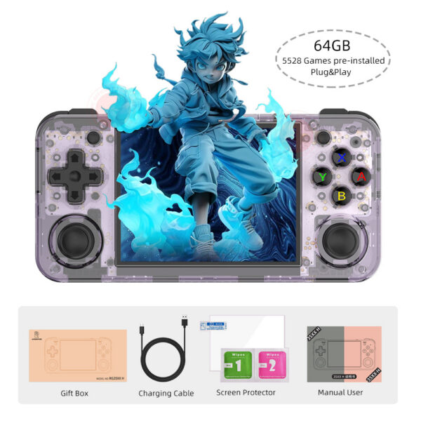 ANBERNIC RG35XX H Hand-held Consoles For Playing Video 3.5-inch IPS 640*480 Screen Retro Game Player 3300 mAh 5000+ Games