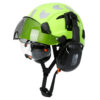 6ed38254da10f0ed CE Construction Safety Helmet With Visor Built In Goggle Earmuffs For Engineer Hard Hat ANSI Industrial Work Cap Head Protection