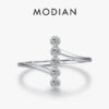 6ed94c81256755d2 MODIAN Authentic 925 Sterling Silver Fashion Delicate Finger Rings For Women Wedding Engagement Fine Jewelry Anel Accessories