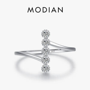 6ed94c81256755d2 MODIAN Authentic 925 Sterling Silver Fashion Delicate Finger Rings For Women Wedding Engagement Fine Jewelry Anel Accessories