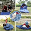 6f0f58998469993f 0 Degree Sleeping Bag 100% Cotton Flannel XXL Cold Weather Winter Oversized Sleeping Bag for Adults Camping Zero Degree Big and Tall with Compression Sack