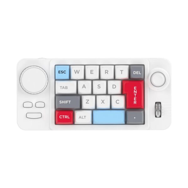 6f15d4cb00c76455 Programmable Wired Mechanical Keyboard with Volume Scroll Wheel,Game Joystick 19Key Hot-Swappable Number Keypad for Win8/10/Mac