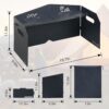 6f1c75acea728426 4 Plates Camping Stove Windscreen Metal Wind Blocker Folding Stove Windshield with Storage Bag Stove Wind Screen for Outdoor Camping Accessories for Camping, Hiking, Cooking, Picnic (Model 1)