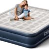 6f246e36910f6ac4 Air Mattress, 18" Raised Full Size Self Inflatable Blow Up Mattress with Built in Pump, Thick Comfort Air Bed with Carry Bag for Camping, Guests & Home, 600lb Capacity Colchon Inflable
