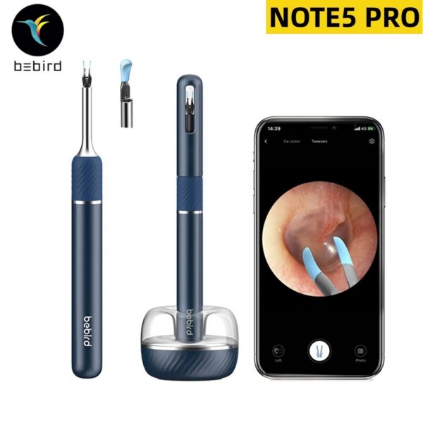 Bebird Note5 Pro Cleaner Smart Visual Ear Wax Removal Sticks HD Endoscope Tweezers Earpick Mini Camera Otoscope Health Care