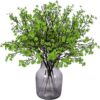 6f2bb910476cc915 Momkids 6 Pcs Babys Breath Bulk Artificial Faux Silk Flower Gypsophila Bouquet Winter Real Touch Fake Floral for Office Kitchen Wedding Restaurant Centerpieces Christmas Party Decor (White)