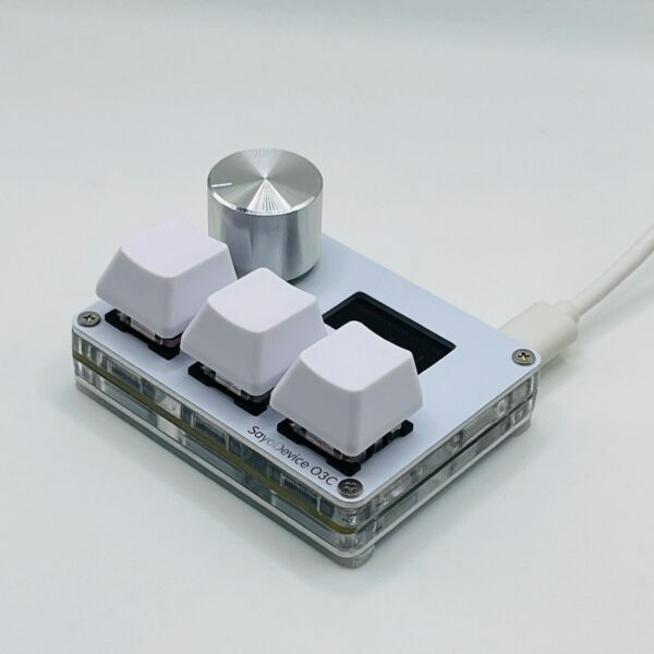 O3C SayoDevice OSU O3C Rapid Trigger Hall Switches Magnetic Pink Switches Keyboard With Knob Screen Copy Paste Shotcut