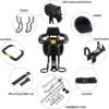 6f4a2592762708d0 LIXADA Bike Baby Seat Kids Child Safety Carrier Front Seat Saddle Cushion with Back Rest Foot Pedals