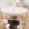6f51182272c15ef0 Transparent Pet Automatic Circulation Drinking Dispenser USB Rechargeable Cat Water Fountain for Cats